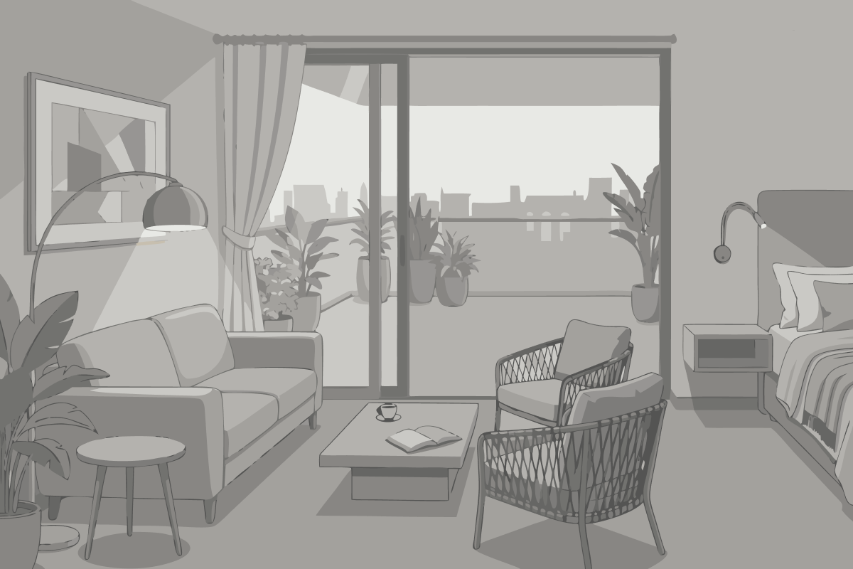 Double Room with Two Double Beds - Smoking